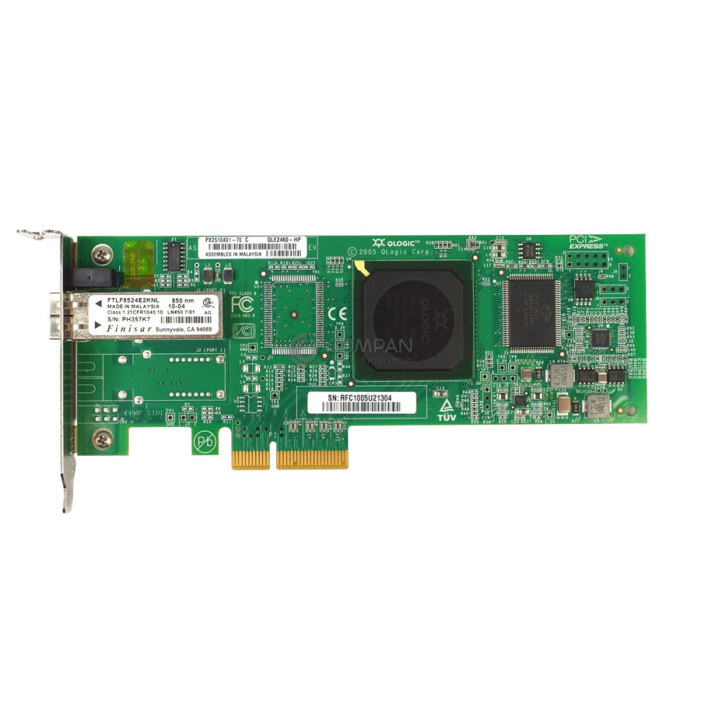 407620-001 LP HP QLOGIC QLE2460 4GB PCI-E SINGLE PORT ADAPTER LOW PROFILE